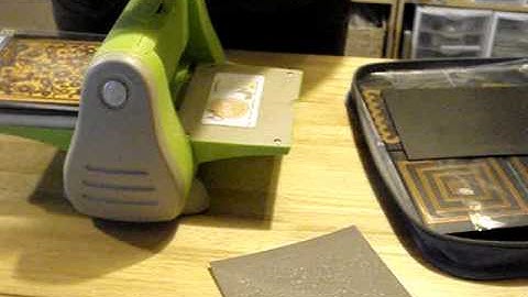 Spellbinders Impressability in a Cuttlebug Machine