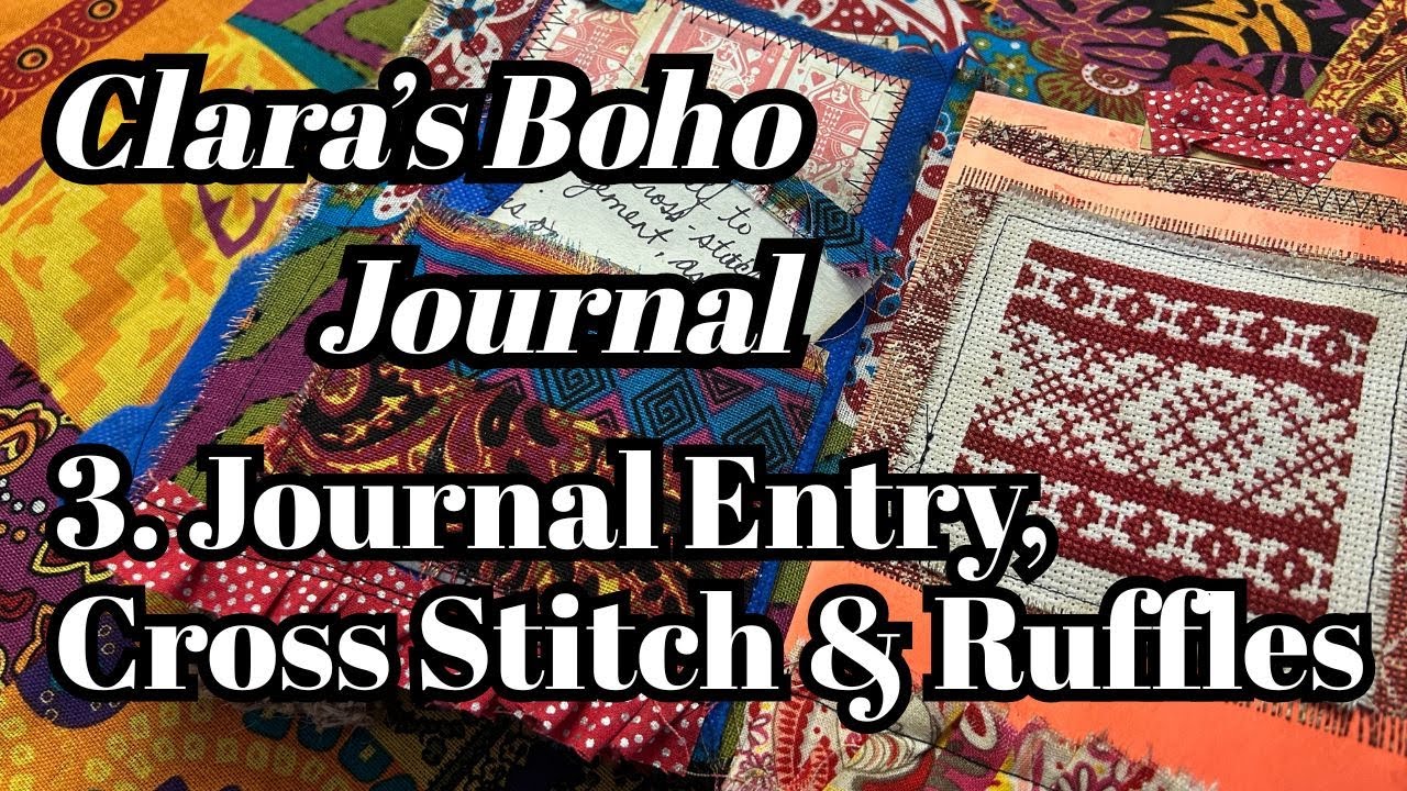ヴィンテージ ロールペーパー ジャンクジャーナル Clara's Boho Vintage Junk Journal - 3. Cross Stitch, Journal