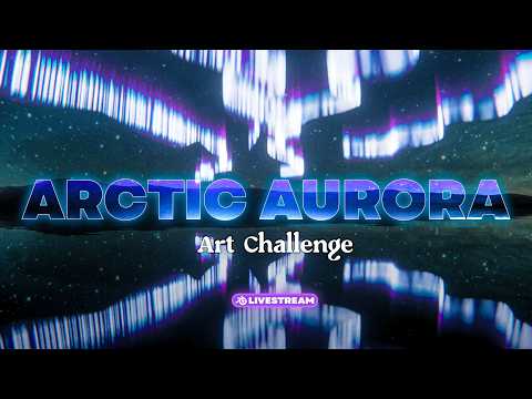 🔴 Blender 3D Art Challenge Arctic Aurora- Live Feedback