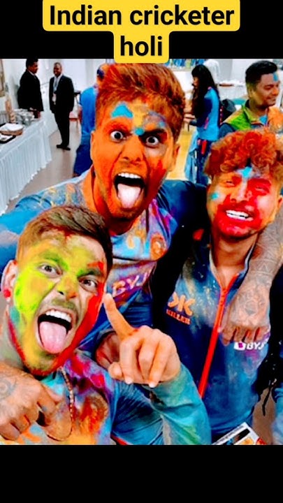 indian cricketar holi