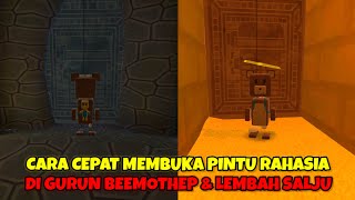 Cara membuka pintu rahasia gurun beemothep & lembah salju | super bear adventure screenshot 3