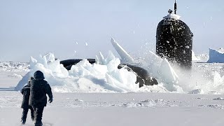 Download Lagu Gigantic US Navy Submarine Breaks Through Thick Ice After Underwater Mission MP3