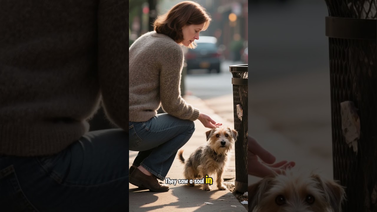 The lost dog was grateful to be adopted. 