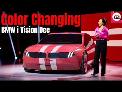 Color Changing BMW i Vision Dee Featuring E Ink Presentation at CES 2023