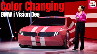 Color Changing BMW i Vision Dee Featuring E Ink Presentation at CES 2023