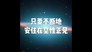 201903 只要不断地安住在空性正见51071
