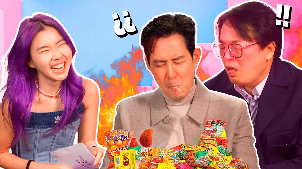 ENCHILÉ LOS ACTORES DE JUEGO DEL CALAMAR l ENTREVISTA DEL SERIE, ESPAÑOL! l CHINGU AMIGA