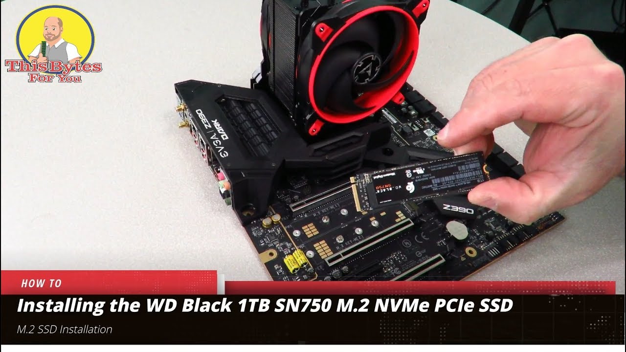How To Install The Wd Black Sn750 1tb Nvme Pcie M 2 Ssd Youtube