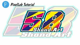 Tutorial membuat nomor start di PixelLab | Nomor Racing screenshot 4