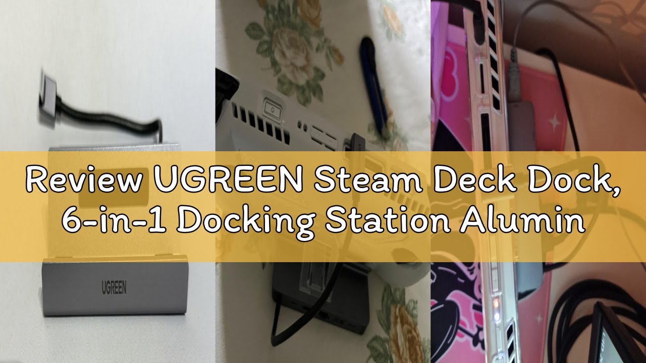 Review UGREEN Steam Deck Dock, 6-in-1 Docking Station Aluminum Stand with 4K@60Hz HDMI, Gigabit Ethe