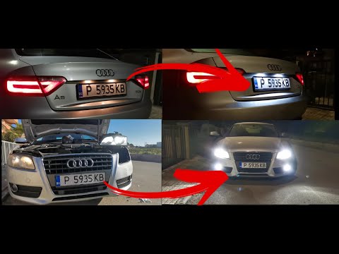 Easy Install/Low Beam-High Beam Led Bulbs on AUDI A5 2011/Interior Led BulbsLights For License Plate