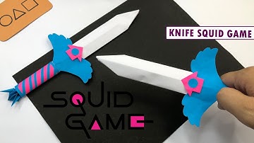 How to Make Squid Game Origami Knife (Season 3) - Easy Paper Craft Tutorial!