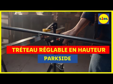 Tréteau métallique pliable réglable en hauteur Parkside - 7