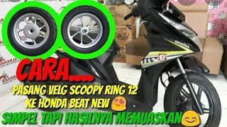 Honda Beat New Pakai Velg Scoopy New 2018 Ring 12 Part 1