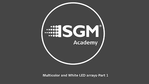 Lighting for beginners: Multicolor and White LED arrays - Part 1