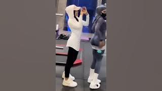 gadis hijab main gym #hijab #hijabstyle #bigo #subscribe #like #tiktok #viral #live #instagram