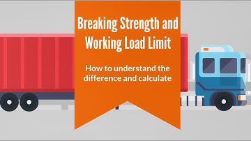 Difference between Working Load Limit and Breaking Strength