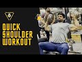 QUICK SHOULDER WORKOUT FOR SIZE | Nitin Chandila