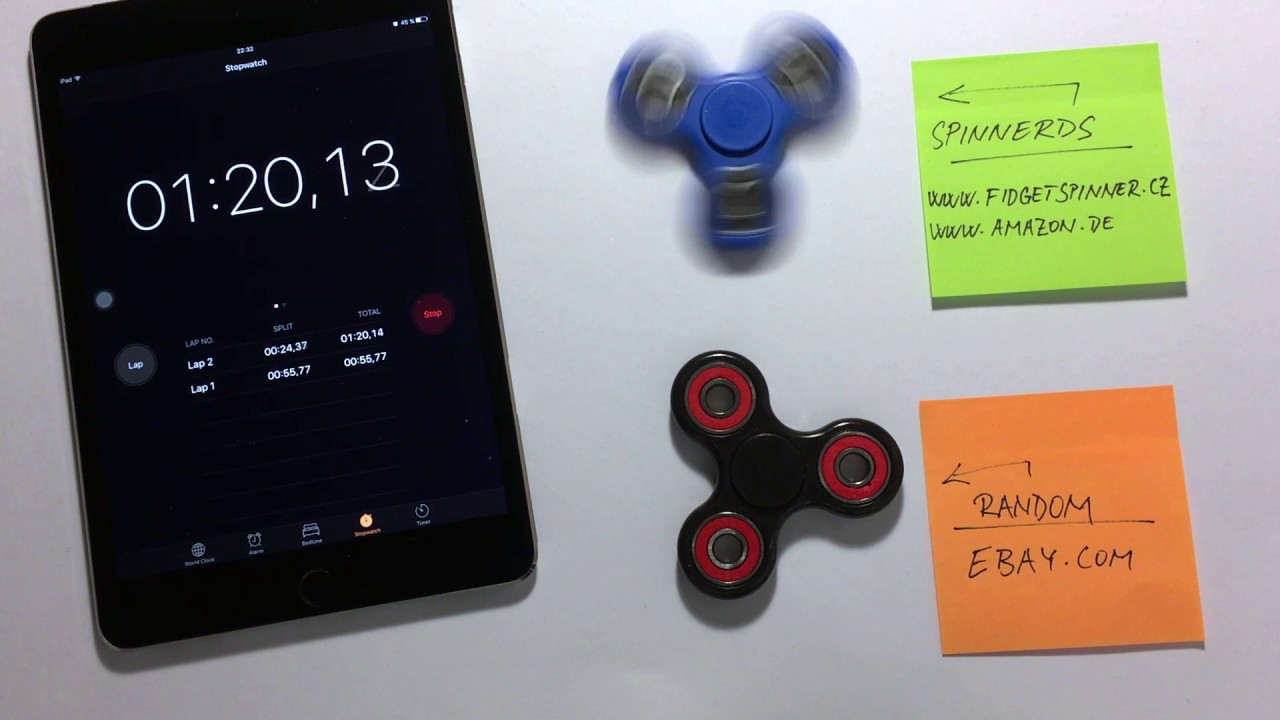 Fidget Spinner - Ceramic bearing vs. Steel bearing