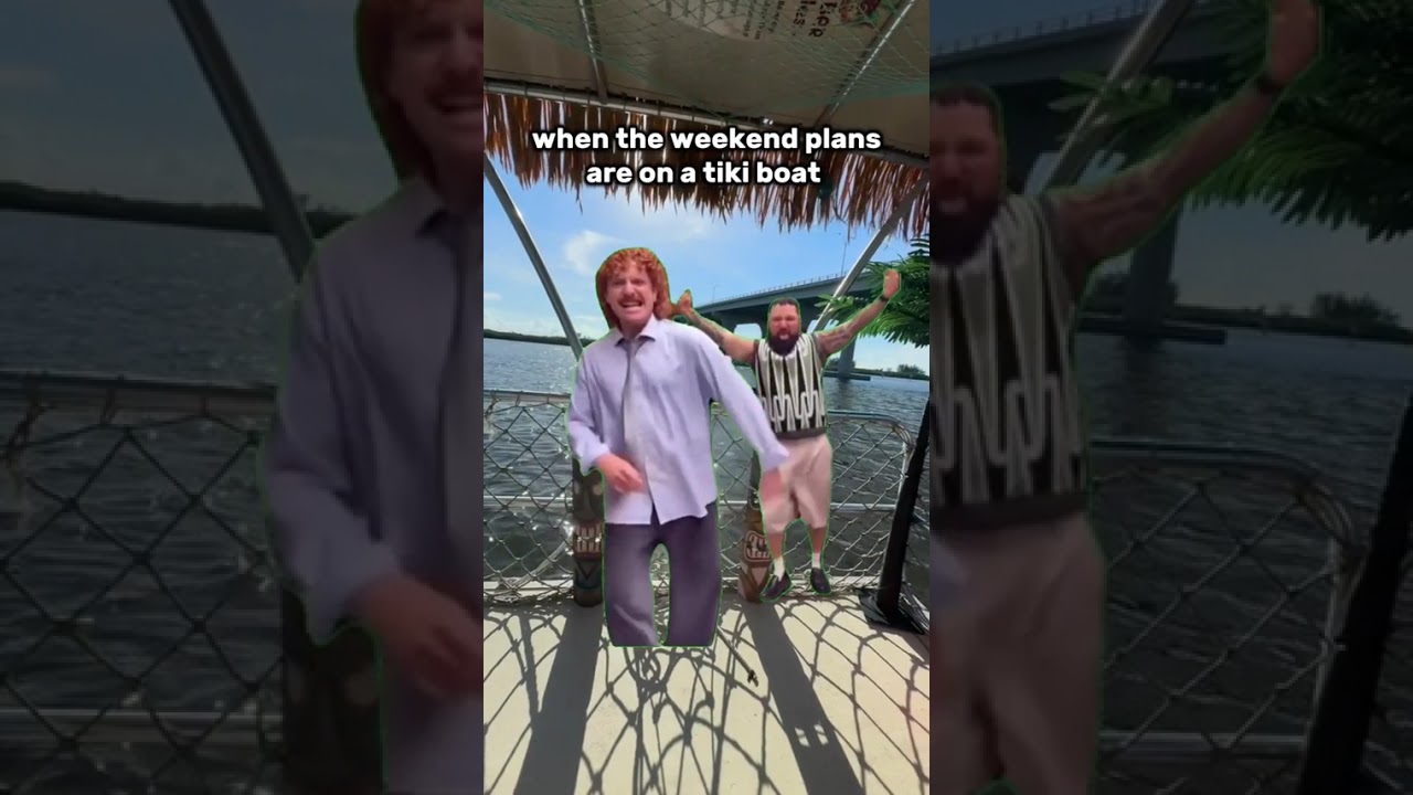 Weekend plans on a Tiki Boat