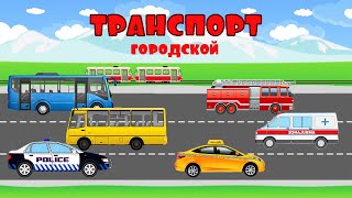 Городской транспорт | Изучаем транспорт | Мультик про машинки