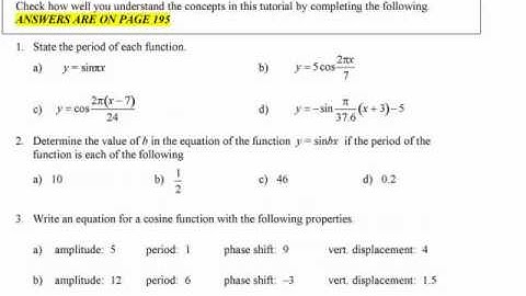 PC12 5.1-5.2 i - Sine & Cosine... Rational Period - part 1 (from PM12 - 4.2b)