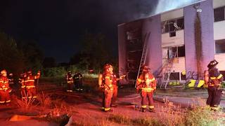 IFD firefighter falls through floor while fighting fire on Indy's northeast side