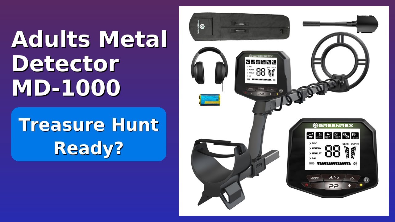 REVIEW (2025): Adults Metal Detector MD-1000. Features.