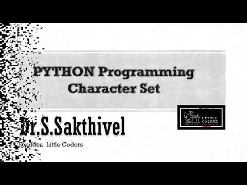 Python Programming - Character Set