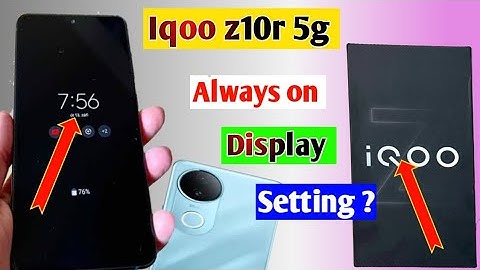 Iqoo z10r 5g always on display setting l iqoo z10r always on display kaise kare l #alwaysondisplay l