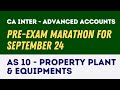 Pre-exam Marathon I Advanced Accounting I AS-10