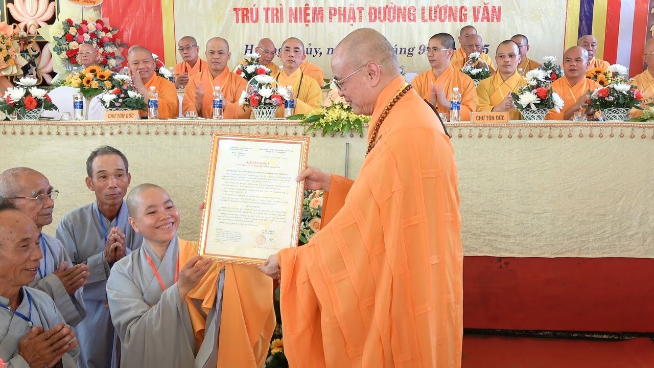 LỄ BỔ NHIỆM TRÚ TRÌ CHÙA LƯƠNG VĂN   HƯƠNG THỦY   TP HUẾ 2025