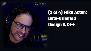 (3 of 4) Mike Acton: Data-Oriented Design & C++