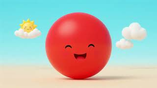 Red Ball's Gentle Bounce | Calm Baby Video That Supports Visual Development, Emotional Growth&Focus