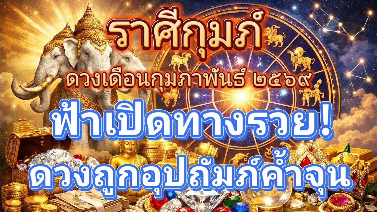 ราศีกุมภ์♒ฟ้าเปิดทางรวย!..ดวงถูกอุปถัมภ์🔮ดวงเดือนกุมภาพันธ์ 2569!🪬💍👩‍❤️‍👨💒⛲🌳