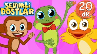 KÜÇÜK KURBAĞA ile Hayvanları Öğreniyorum 🐸 ve 20dk Sevimli Dostlar Bebek Şarkıları | Çocuk Şarkıları