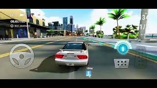 White Car Racing Game Gameplay | High Speed Drift & Crazy Crash | City Driving HD screenshot 5
