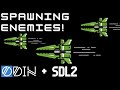 Spawning Enemy Drones | Space Shooter Part 6 | #gamedev #sdl2 #odinlang