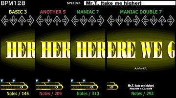 DDR / Mr.T. (take me higher) - SINGLE & MANIAC DOUBLE (DanceDanceRevolution 5thMIX)