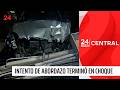 Intento de abordazo dejó un lesionado y una casa chocada | 24 Horas TVN Chile