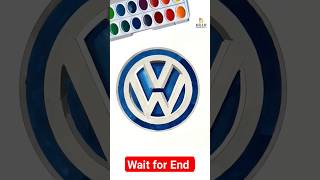 Volkswagen logo drawing #vw #volkswagen #shortvideo