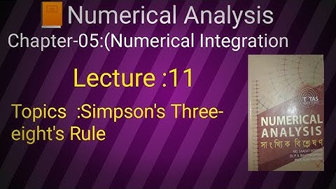 Numerical Analysis// Honours 3rd year// Simpson