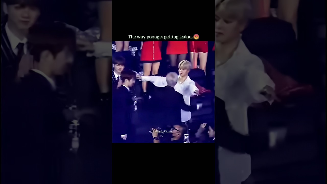 The way when jimin hugged a boy...Yoongi getting Angry😈🔥
