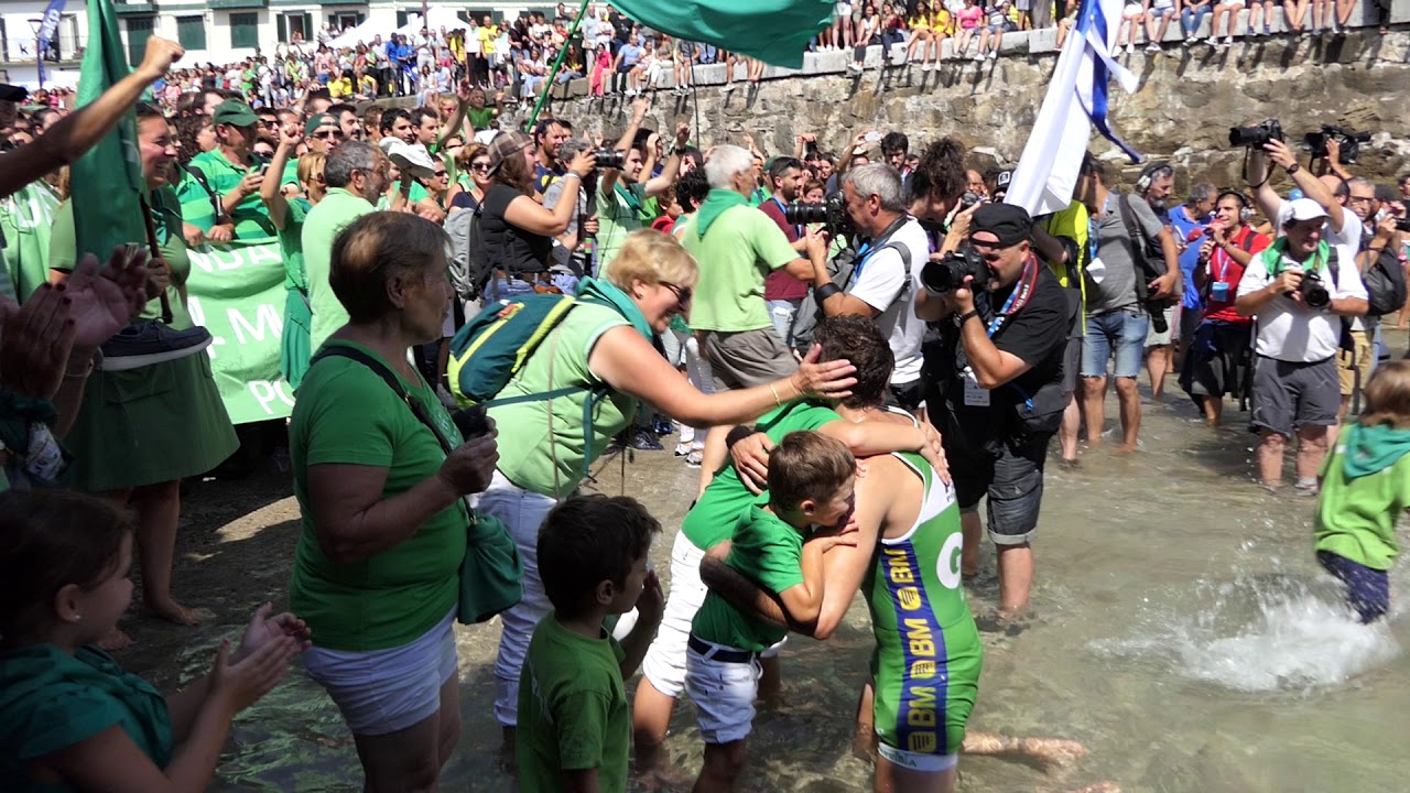 Hondarribia ganadora de la bandera de La Concha. 9/9/2018 (Rampa)