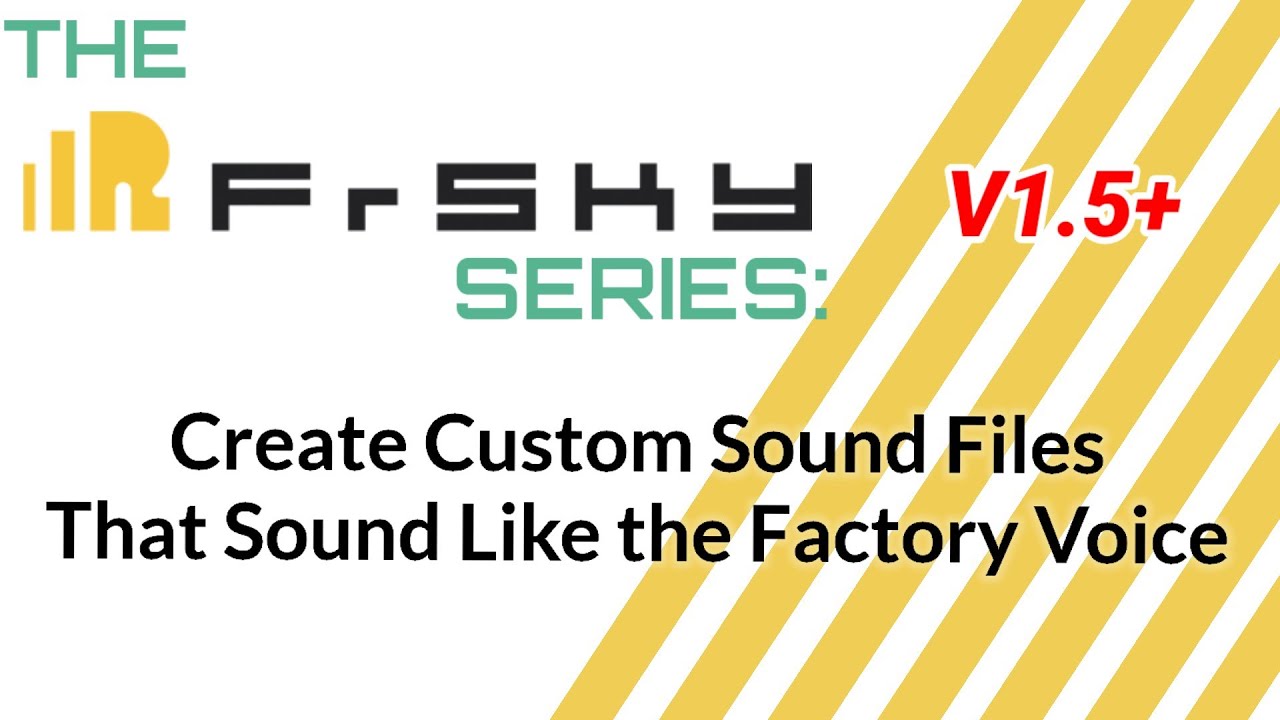 Серия Frsky: (v1.5+) Пользовательские вызовы с использованием заводского звучания голоса