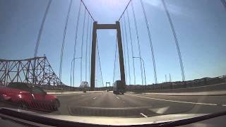 The carquinez bridge refers to parallel bridges spanning strait,
forming part of interstate 80 between crockett and vallejo, in u.s.
state ...