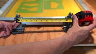 Screen Printing Clamps Installation