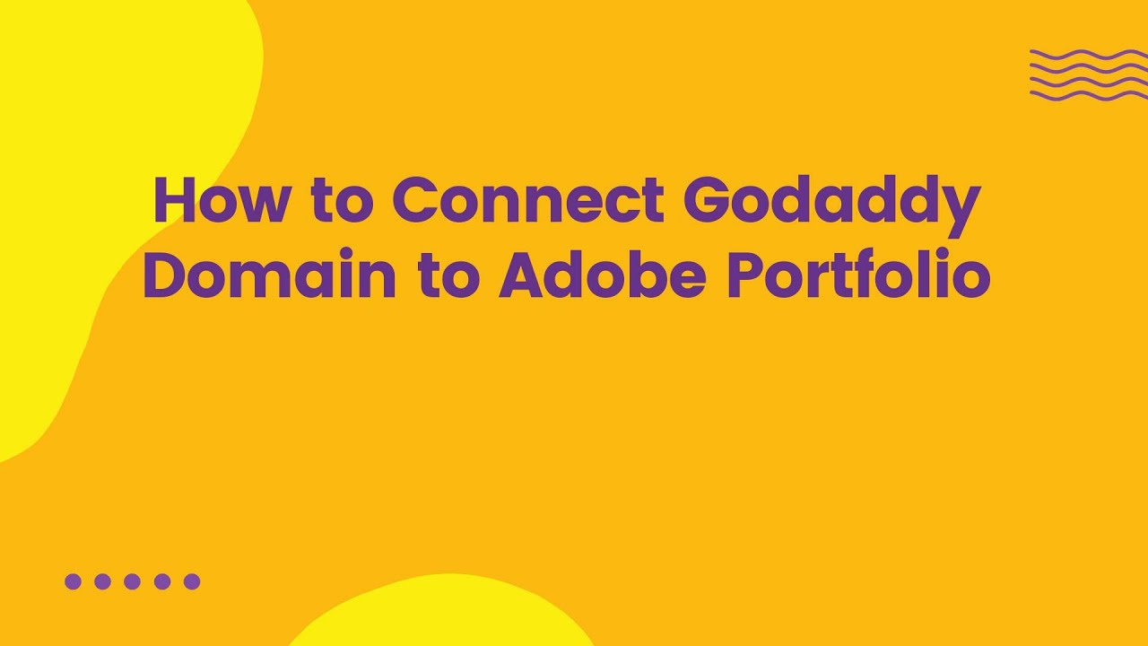 Как подключить домен Godaddy к портфолио Adobe