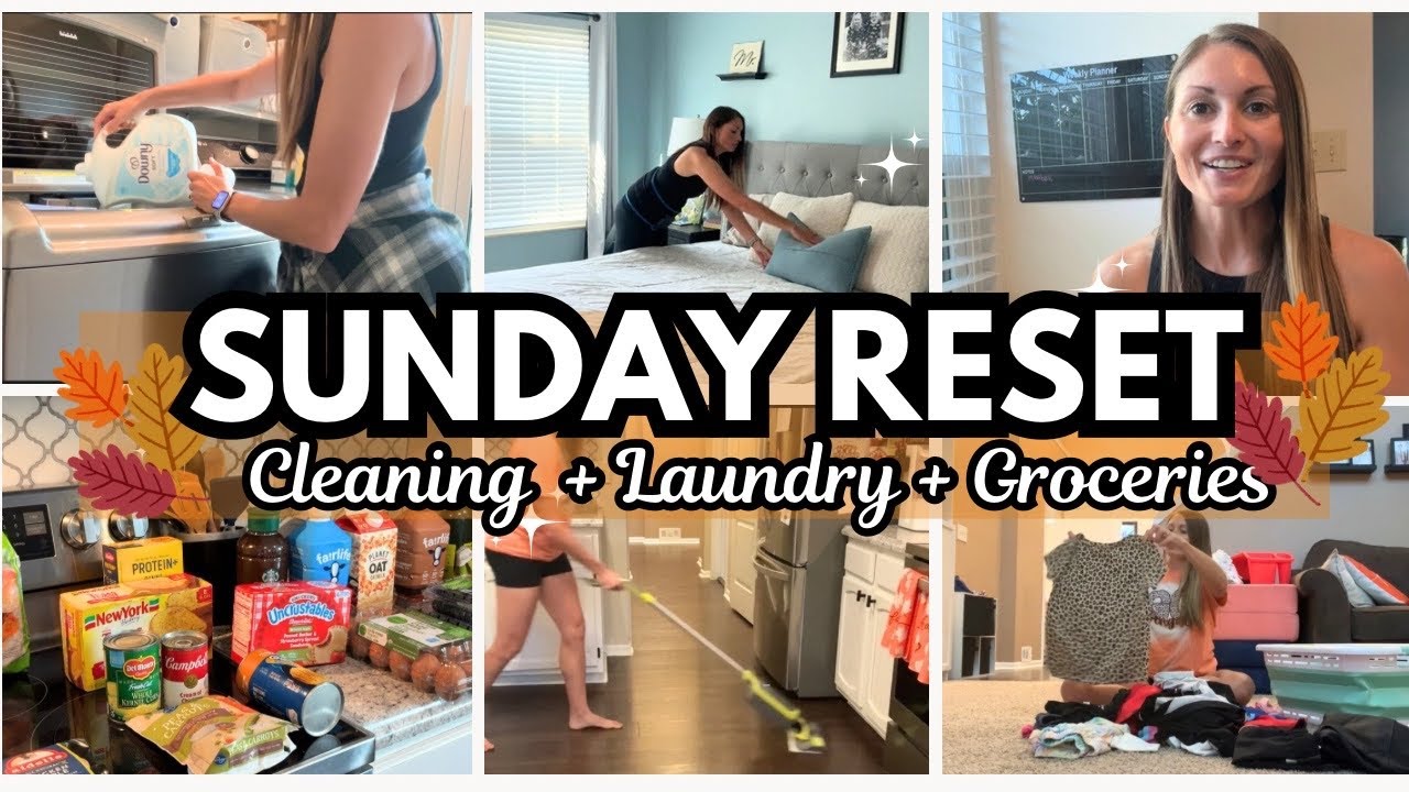 SUNDAY RESET CLEANING ROUTINE | Mom Life Cleaning Motivation ...