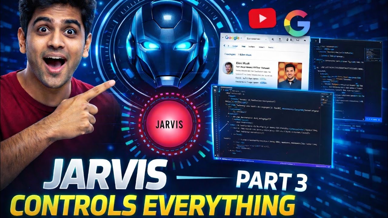 I Built a REAL JARVIS AI in Python (Part 3) 🤖 | Voice Controls Google, YouTube & Apps